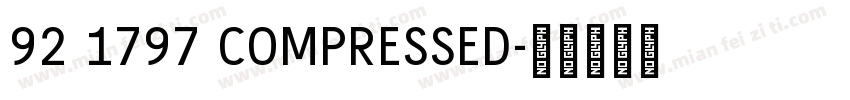 92 1797 COMPRESSED字体转换